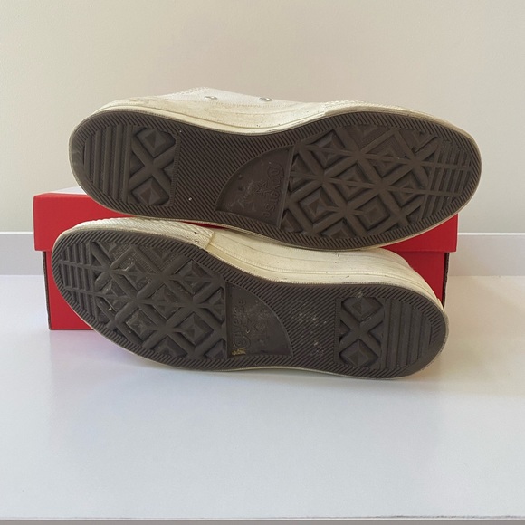 Converse Chuck 70 Low x Comme des Garcons Play White Red Mens Size 8 Cdg - Picture 9 of 9